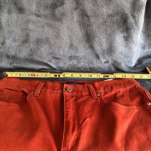 𝅺GLORIA Vanderbilt Amanda jeans pants  size 12 rust orange - Picture 4 of 6